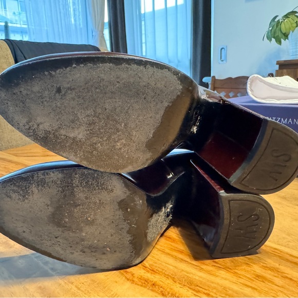 Stuart Weitzman - Burgundy’s block heels - Picture 3 of 5